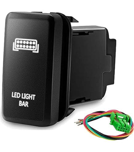 Cali Raised LED Square OEM Style Bumper Light Bar Switch for